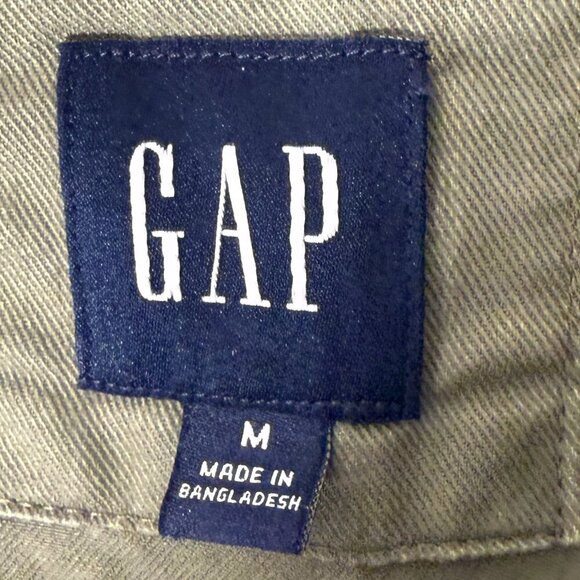 Gap Canvas 100% Cotton Khaki Green Barn Coat/Jacket Size Medium - Picture 2 of 9